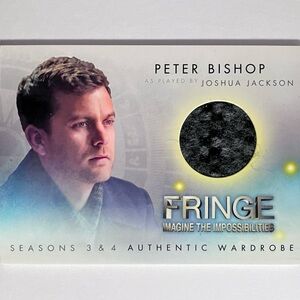 JOSHUA JACKSON Costume Card / SCREEN WORN Fabric Swatch / PACEY “Dawson’s Creek”